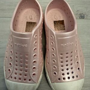 Native Girls Blush Pink Water Slip-On Shoes